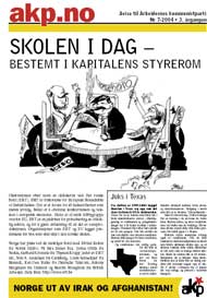 Forsida til avisa akp.no nr 7, 2004
