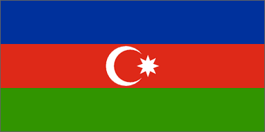 Aserbajdsjans flagg