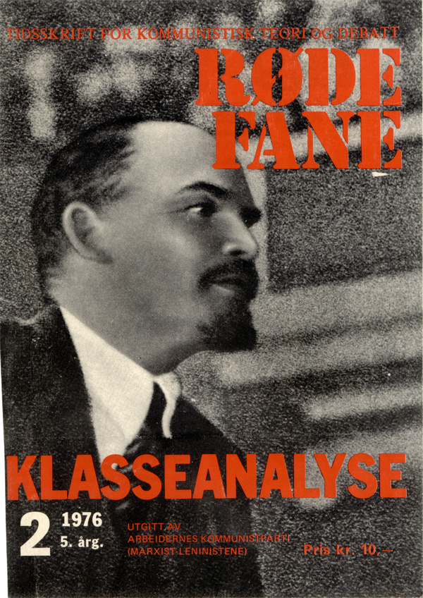 Forside Røde Fane nr 2, 1976
